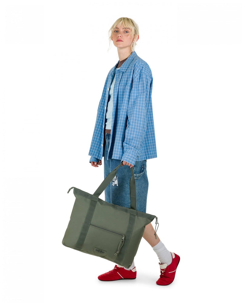 REISE-TRAGTASCHE EINFARBIG KAKI